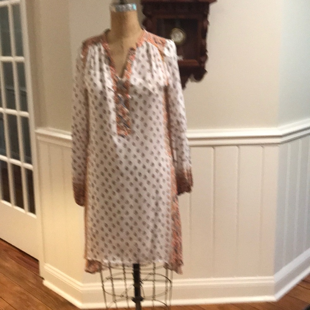Free people  tunic with cream slip
